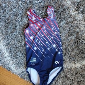 GK Kids Swim One Piece with Red and Blue Stripes